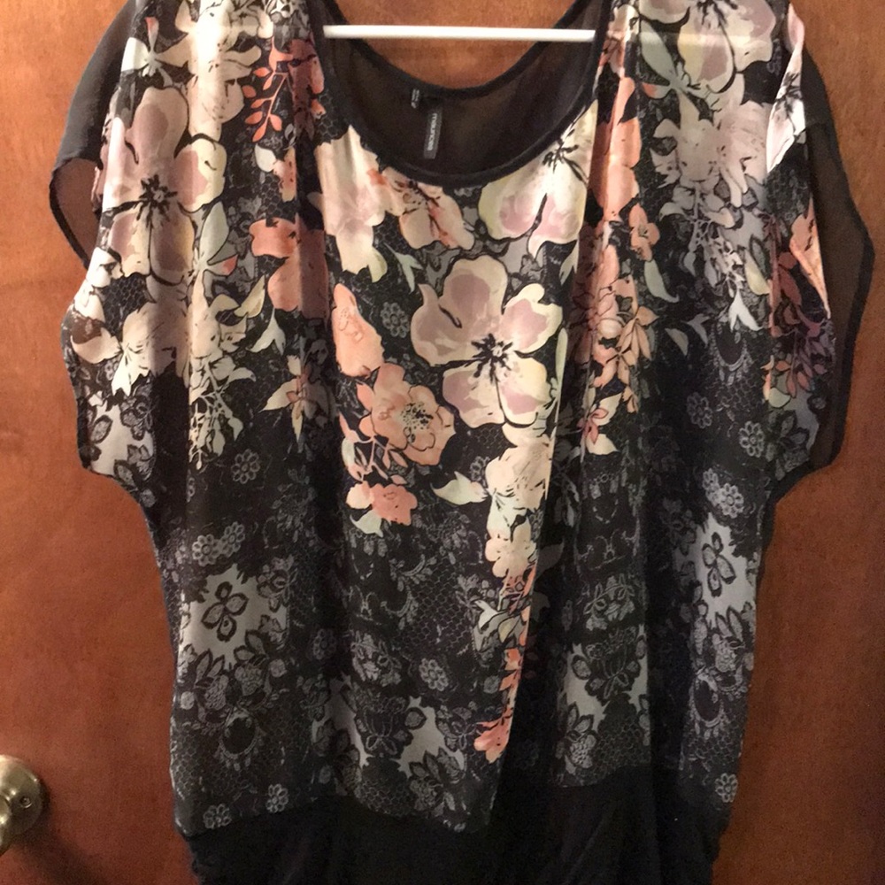 Sheer Flowered Top